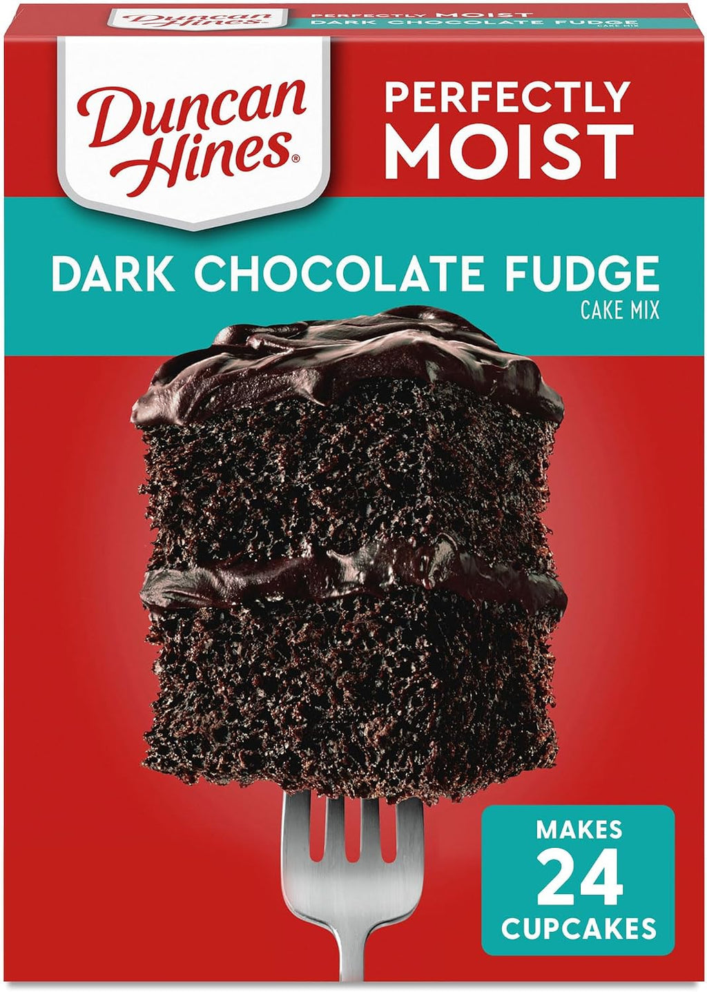 Duncan Hines Classic Cake Mix, Dark Chocolate Fudge, 15.25 oz