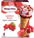 Haagen-Dazs Summer Berry Ice Cream Cones, 4ct