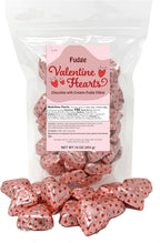 Chocolate Heart Candies Wedding Favors – Individually Wrapped Chocolate Fudge Filled Heart Shaped Candy 16 Ounce, Pink Candy (About 46 Pieces)