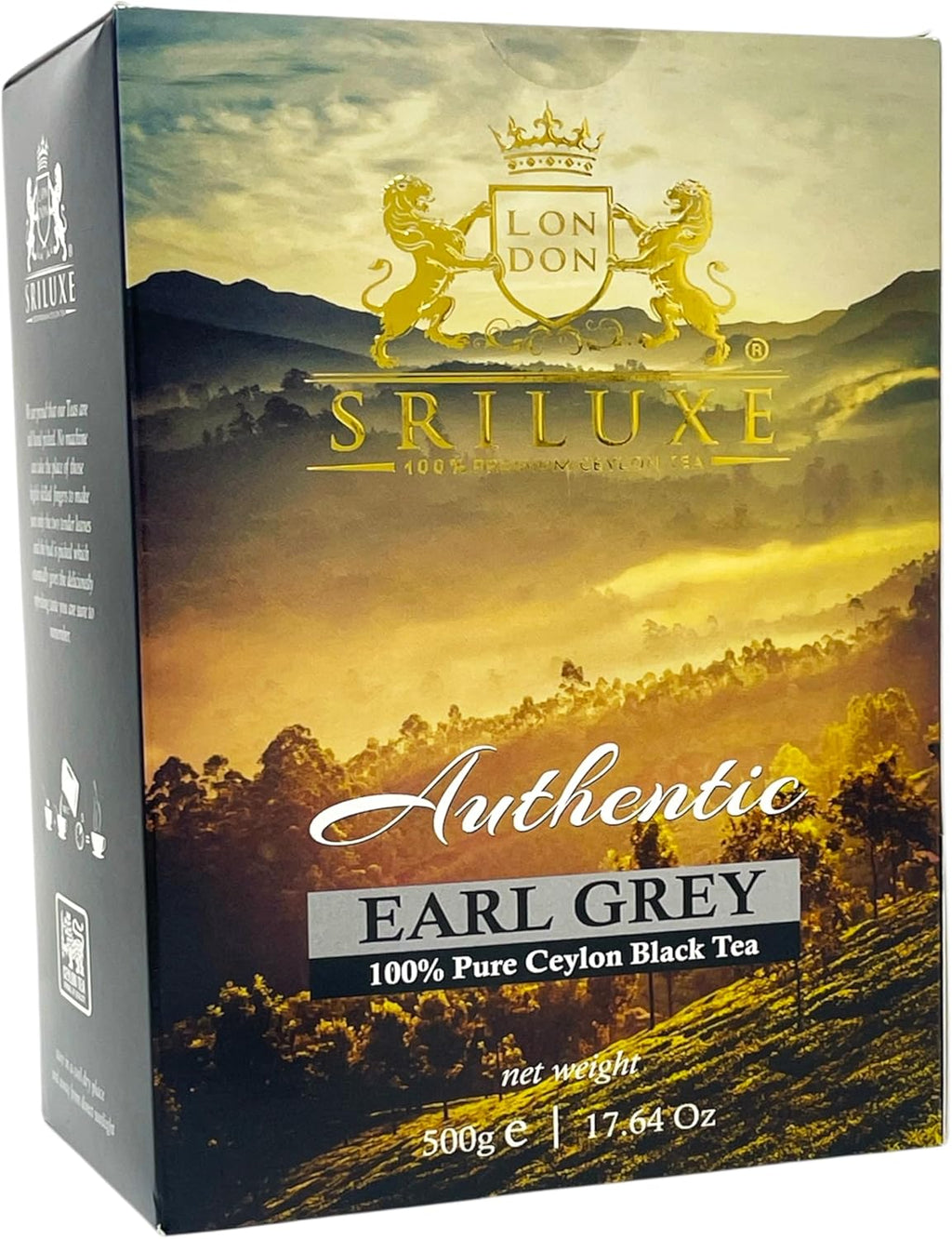 SRILUXE - Premium Quality Ceylon Earl Grey Tea Loose Leaves Luxury Tea Exquisite Taste | Brew as Hot, Iced or Kombucha Tea | Powerful ANTI-OXIDANTS (Earl Grey, 500g)
