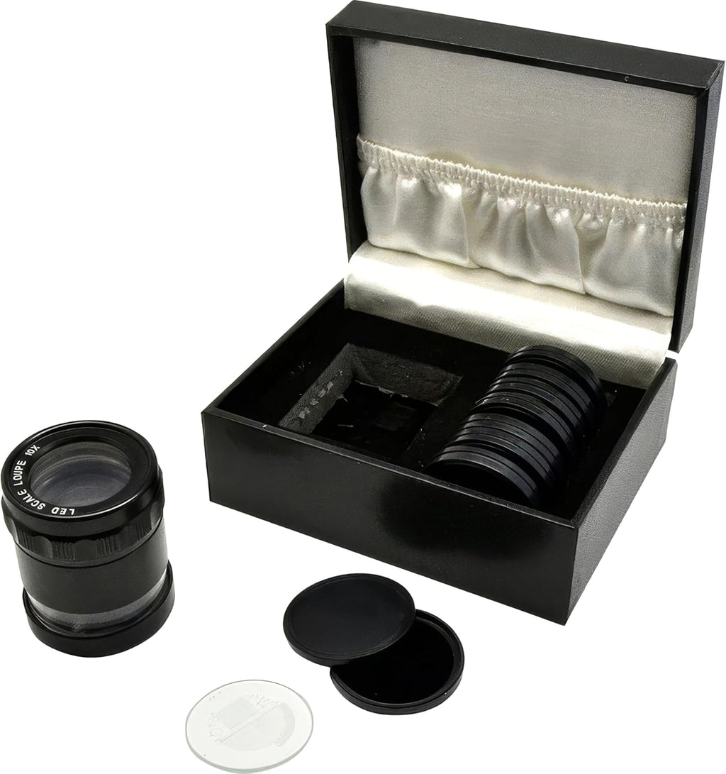 10X LED Lighted Pocket Optical Comparator Set