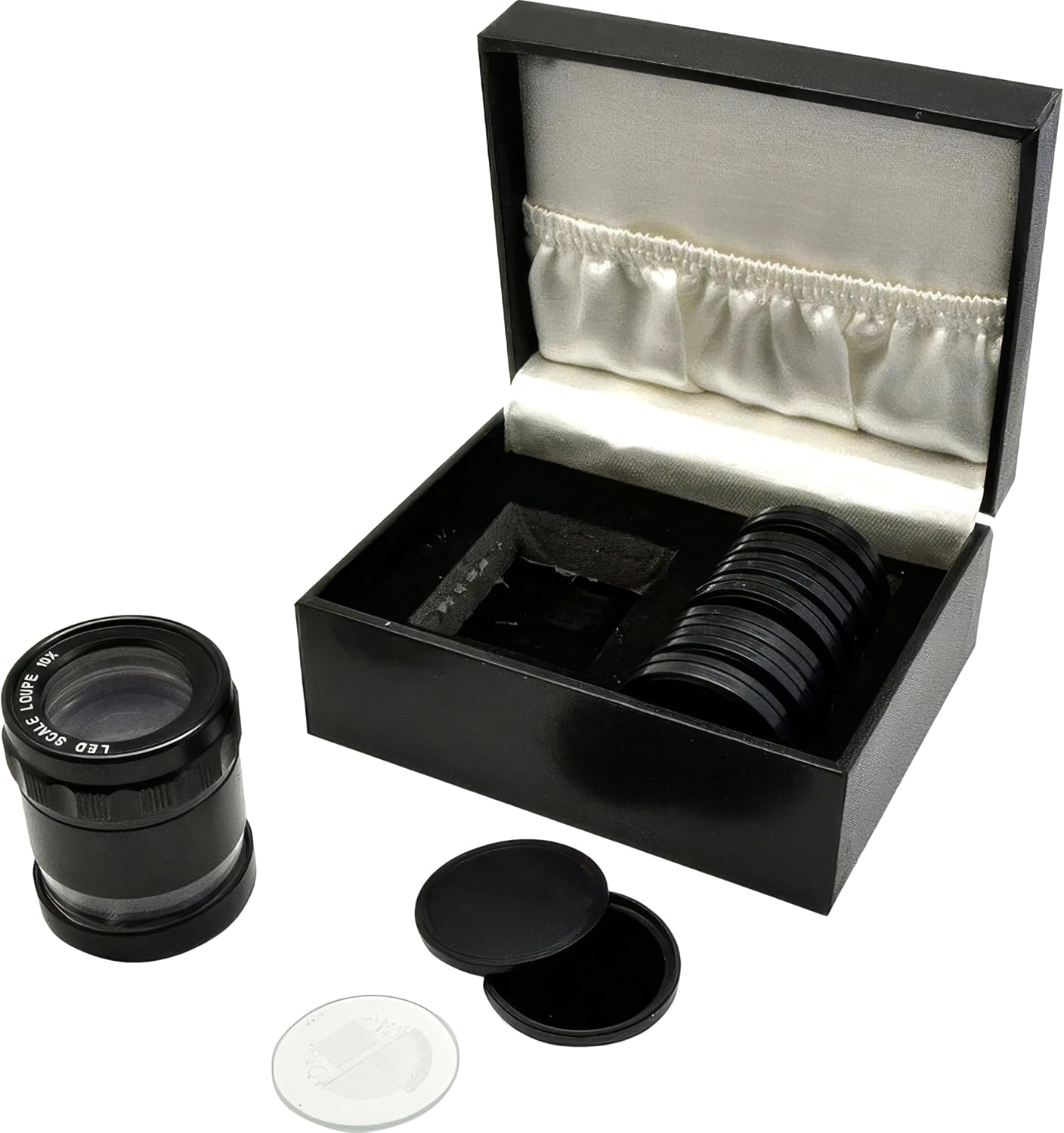 10X LED Lighted Pocket Optical Comparator Set