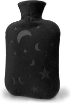 Hot Water Bottle with Soft Cover, 2L Hot Water Bag for Menstrual Cramps, Neck and Shoulder Pain Relief, Hot and Cold Therapies, Hand Feet Warmer, Dark Grey