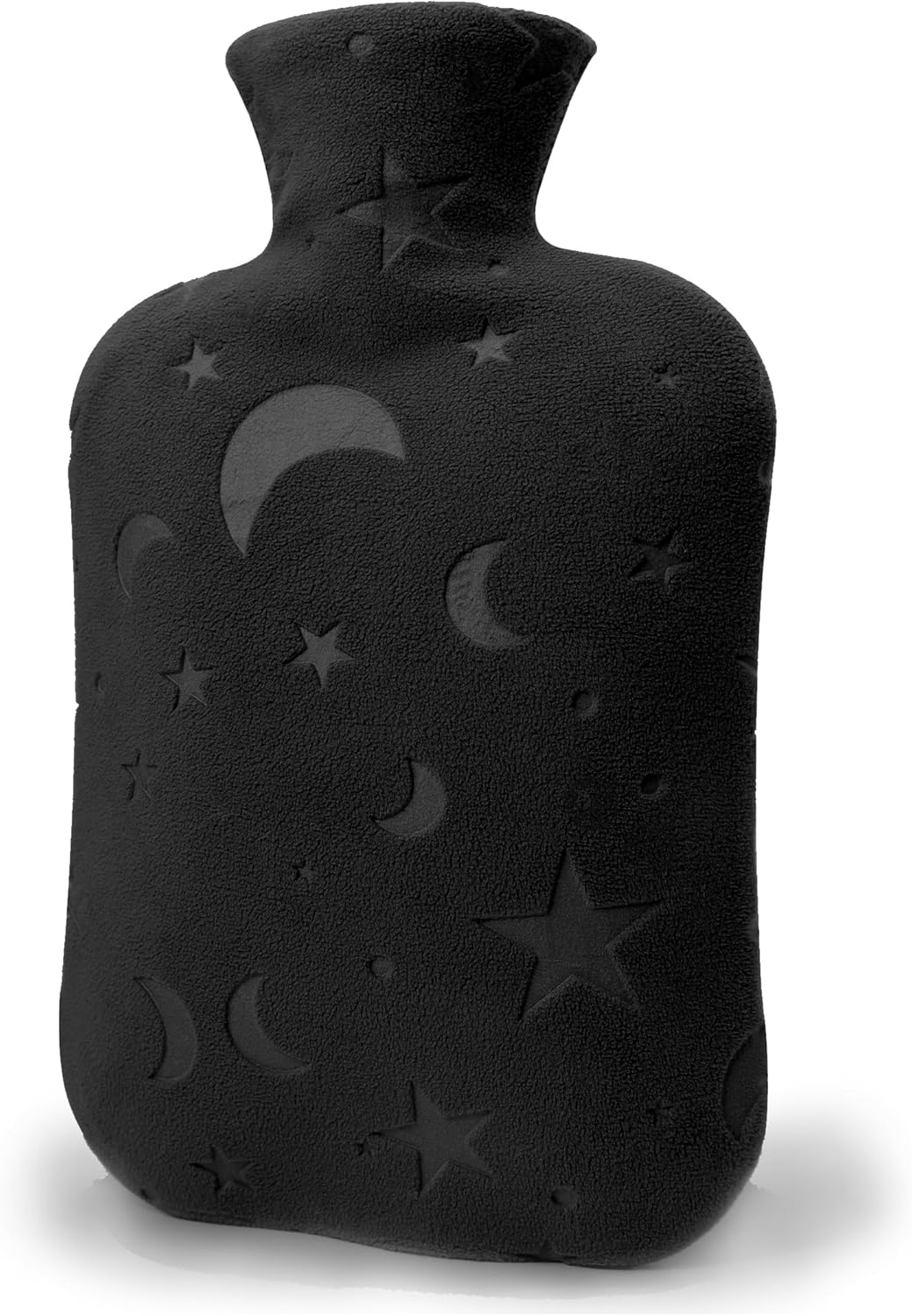 Hot Water Bottle with Soft Cover, 2L Hot Water Bag for Menstrual Cramps, Neck and Shoulder Pain Relief, Hot and Cold Therapies, Hand Feet Warmer, Dark Grey