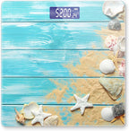 Weight Scale Digital Scale for Body Weight Bathroom Scales Personalized Scale for Body Weight 400 lbs with Large Backlit Display Easy Read - Beach Boat Deck Shells