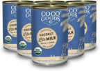 CocoGoodsCo Vietnam Single-Origin Organic Coconut Milk Lite/Light/Low-fat 13.5 fl. oz - Gluten-free, Non-GMO, Vegan, & Dairy-free (Pack of 6)