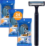 BIC Comfort 3 Disposable Razors, Long-Lasting 3-Blade Razors for Men, Perfect razors Designed for Smooth and Comfortable Shave, 24-Count