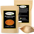 VedaZest Dried Marigold Petals (100g/3.5Oz) | Marigold Dried Flowers | Marigold Tea | Marigold Tea Organic Loose Leaf for Decoration/Tea