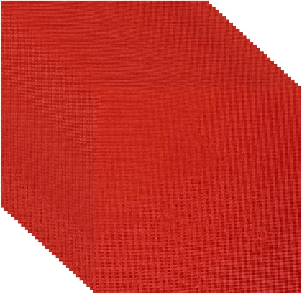 Foil Candy Wrapper 100Pcs 6x6 Inch Aluminum Chocolate Bar Wrapping Paper Sheets for Wedding Birthday Christmas (Red, 6x6)