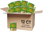 The Good Crisp Company Minis Sour Cream & Onion Gluten-Free Potato Chips, 1.6 Oz Cans (Pack of 12), Non-GMO, Allergen Friendly, Potato Chip Snack Pack