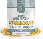 Great River Milling Organic White Popcorn Kernels | USDA Organic, Healthy Non-GMO Popping Corn | Naturally Gluten Free, Light, Fluffy, Crunchy Popcorn for Stovetop, Air Popper, Whirley Pop | 3 Lb