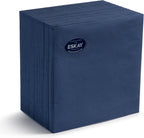 Dark Blue Dinner Napkins, 3-Ply, 125 Count – Premium Disposable Paper Napkins for Parties, Weddings, Restaurants, Bars & Events, European Made
