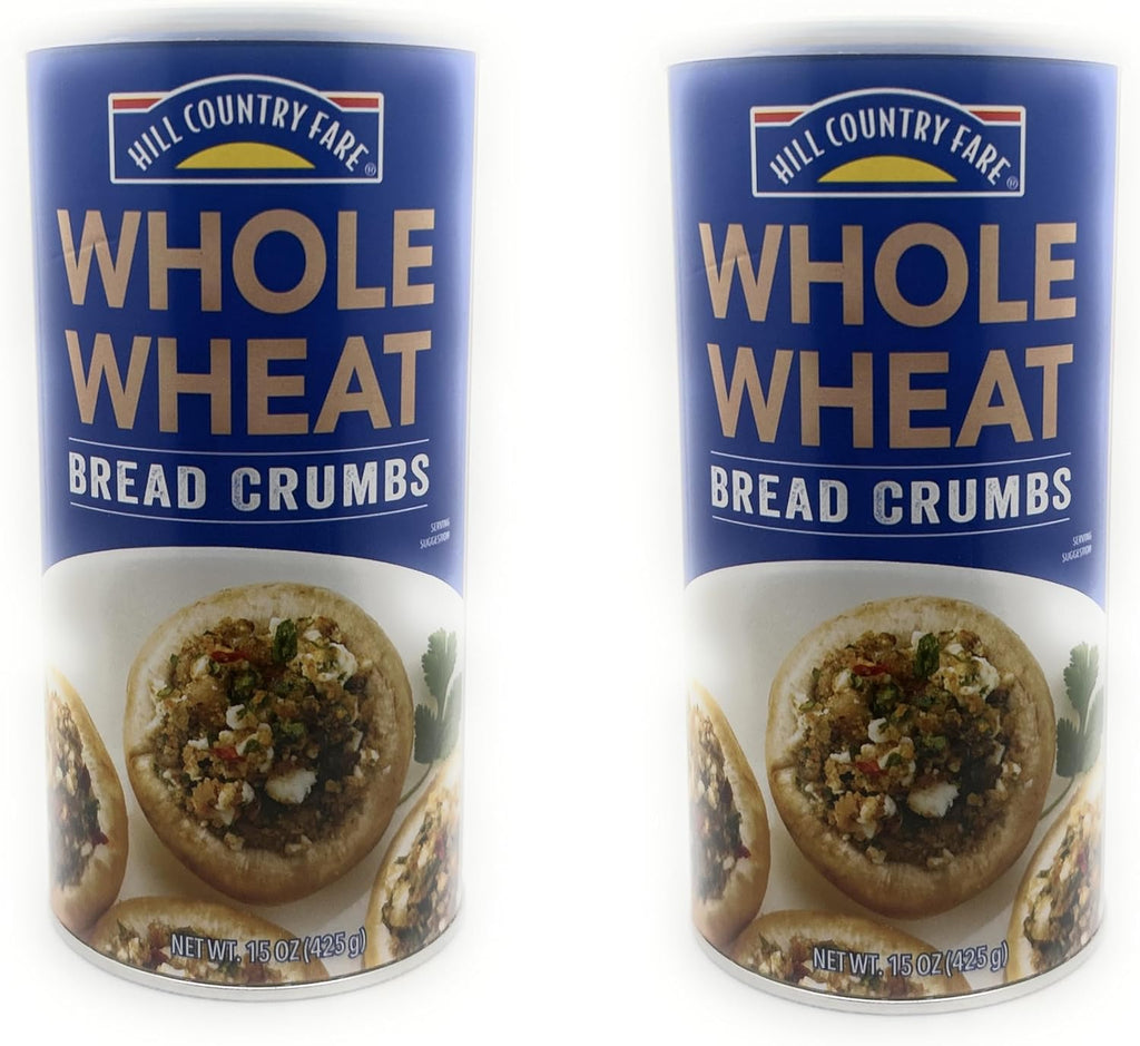 Hill Country Fare Bread Crumbs 15oz - 2 pack (Whole Wheat)