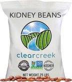 CLEAR CREEK Certified Glyphosate Residue Free Kidney Beans Grown in Washington | 25 lbs | Non-GMO | Kosher | Vegan | Non-Irradiated