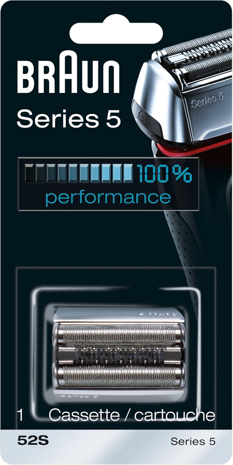 Braun Series 5 Electric Shaver Replacement Head -52S - Compatible with Electric Razors 5090/5190cc, 5040/5140s, 5030s, 5147s, 5145s, 5195cc, 5197cc