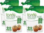 Truvia Cane Sugar Blend, Natural Stevia Sweetener and Cane Sugar, 24 oz (Pack of 4)