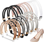 Cozypower 6 Pairs Elastic High Heels Shoe Straps Detachable Shoe Belt for Anti-loose Straps for High Heels Sandals Slippers