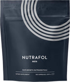 Nutrafol Men's Hair Growth Supplements, Clinically Tested for Visibly Thicker Hair and Scalp Coverage, Dermatologist Recommended - 1 Month Supply, 1 Refill Pouch