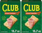 Club Crackers, Lunch Snacks, Snack Crackers, Sweet Hawaiian, 13.7oz Box (1 Box) (Pack of 2)