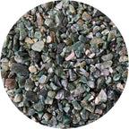 Wholesale Natural Semi Tumbled Moss Agate Gemstone Chips, Morganite Crushed Mini Crystals, Undrilled Crystal Chips (Moss Agate, 1 Pound)