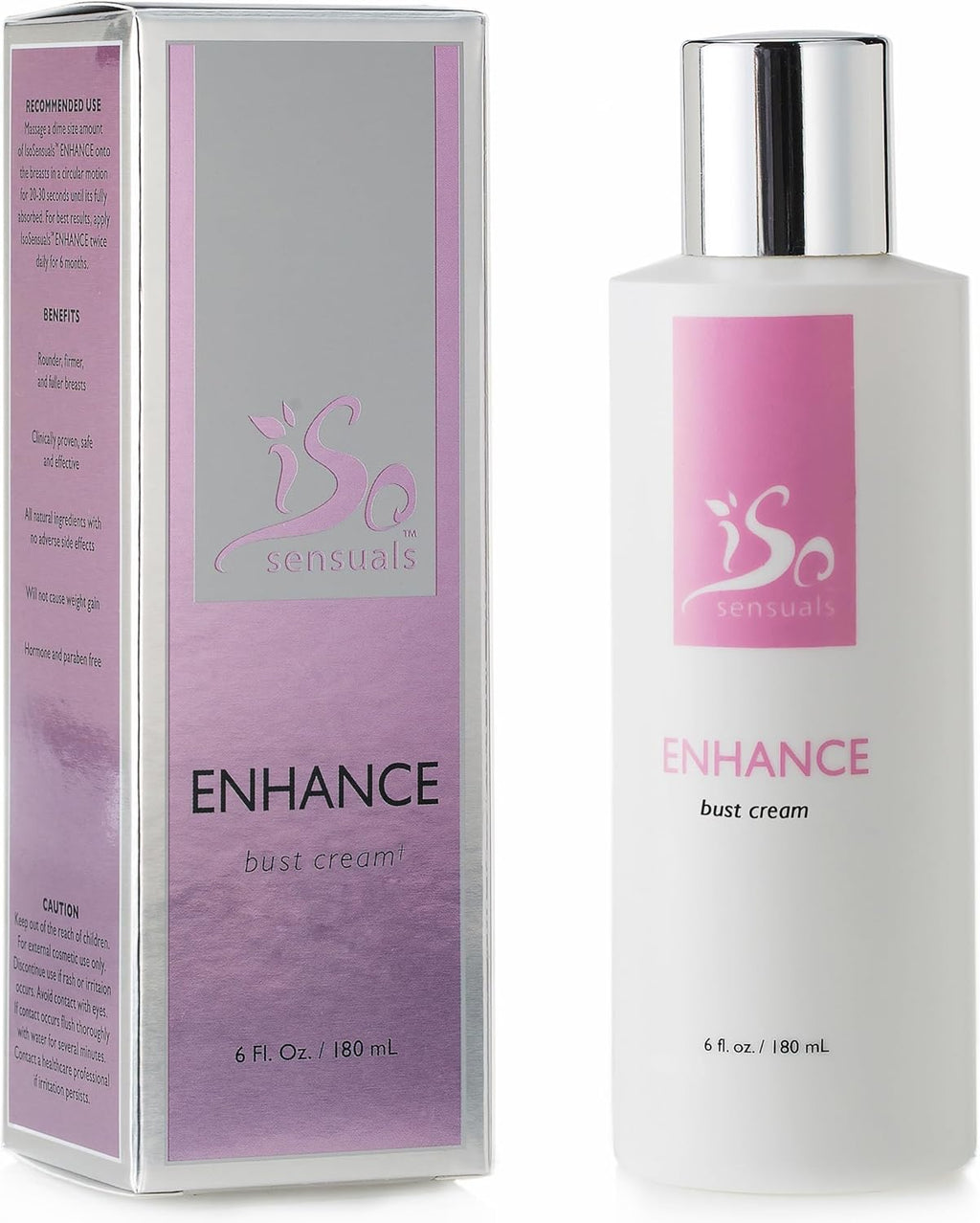 IsoSensuals ENHANCE - Rapid-Action Breast Enlargement Cream for Quick Growth - Lifting and Firming Breast Enhancement Cream - Generous 2 Month Supply