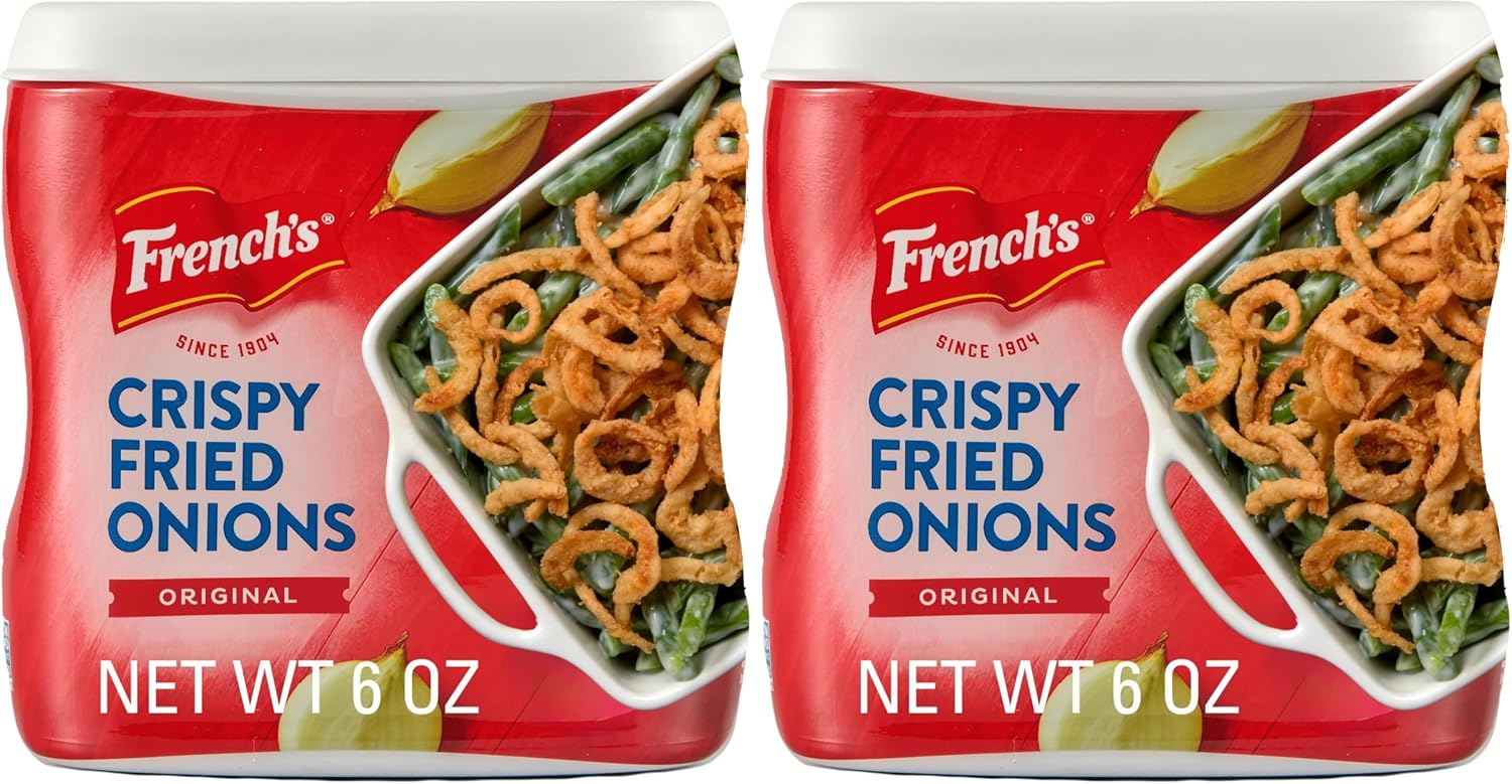 French's, Original Crispy Fried Onions, 6 Oz (Pack of 2)