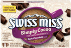 Swiss Miss Simply Cocoa Dark Chocolate Flavored Hot Cocoa Mix, 8 Count Hot Cocoa Mix Packets