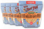 Bob's Red Mill Gluten Free Organic Extra Thick Rolled Oats, 32oz (Pack of 4) - Non GMO, Whole Grain, Vegan, Kosher