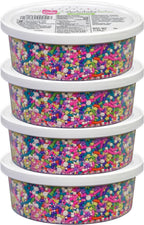 Cake Mate Unicorn Dessert Sprinkles Four Pack - Unicorn Mix of Sprinkles/Jimmes, Perfect for baked goods, cookies, ice cream, cake, brownies four 7oz tubs (28oz total)