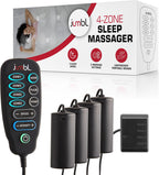Jumbl Vibrating Mattress Massager for Bed – 4-Zone Sleep Therapy Pad with Adjustable Intensity & Timer, Relaxation Massage for Stress Relief and Better Sleep