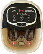 SPA-3549 – SPT Foot Spa Bath Massager w/Motorized Rollers, Tan and Black