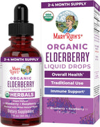 MARYRUTH'S Elderberry Liquid Drops for Adults & Kids | Immune Support | Antioxidant | Overall Wellness | Elder Berry Extract | USDA Organic | Sugar Free | Vegan | Non-GMO | Gluten Free | 1 Fl Oz