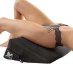 Liberator Wedge Intimate Sex Positioning Pillow, Black Microfiber, 24 inch.