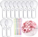 50 Pack Magnifying Glass for Kids, 15x and 5X Handheld Portable Magnifier for Home, Magnify Glasses Lens with 50 Lanyard for School Students Outdoor Explorer, Science Observation and Reading