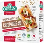 Orgran Gluten Free Toasted Buckwheat Crispibread | Organic Buckwheat Crispbread Vegan friendly made with purity | Egg-Free, Dairy-Free | Low Carb Crisp Bread Suitable for food allergies - Pack of 6