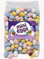 Easter Mini Eggs Chocolate Candy, 26.5 oz., Candy Coated Milk Chocolate Eggs, Pastel Spring Colored Easter Egg Candy, for Easter Basket Stuffers and Egg Hunt