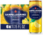 Sanpellegrino Italian Sparkling Drink Limonata, Sparkling Lemon Beverage, 6 Pack Of Cans 66.954 fl oz
