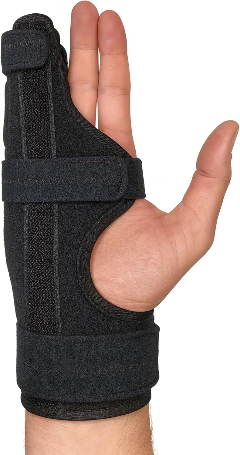 Metacarpal Finger Splint Hand Brace | Little Pinky Finger Splint For Boxer Fractures l Broken Ring or Hands Cast |Trigger Immobilizer Straightener l Ulnar Gutter Support | Boxer Brace | RIGHT L/XL