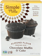 Simple Mills Almond Flour Baking Mix, Chocolate Muffin & Cake Mix - Gluten Free, Plant Based, Paleo Friendly, 11.2 Ounce (Pack of 1)