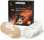 Nipple Covers for Men,100/132/160PCS Mens Nipple Covers,No Show Adhesive Patches for Runners, Gym, Marathon