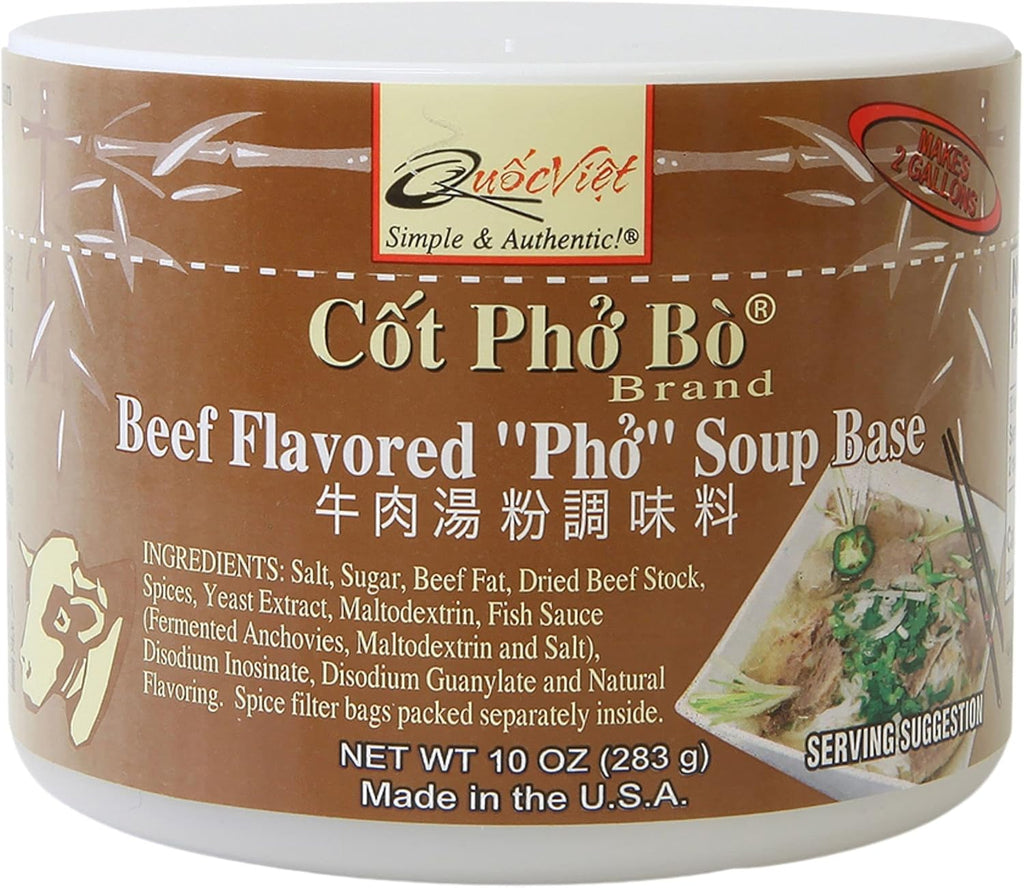 Quoc Viet Foods Beef Flavored "Pho" Soup Base 10oz Cot Pho Bo Brand