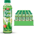 OKF CORPORATION Aloe Vera King Drink with Pure Aloe Pulp, Variety Flavors, 16.9 oz. (Original, Pack of 20), Korean Premium Health Beverage