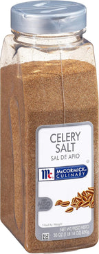 McCormick Culinary Celery Salt, 30 oz - One 30 Ounce Container of Celery Salt Seasoning for Creating Soups, Stews, Marinades, Sauces and More