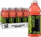 vitaminwater Refresh Tropical Mango Nutrient Enhanced Flavored Water Beverage, 20 fl oz Bottles, 12 Pack