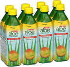 Iberia Aloe Vera Drink with Pulp, No Sugar, Mango, 16.9 Fl Oz (Pack of 8)