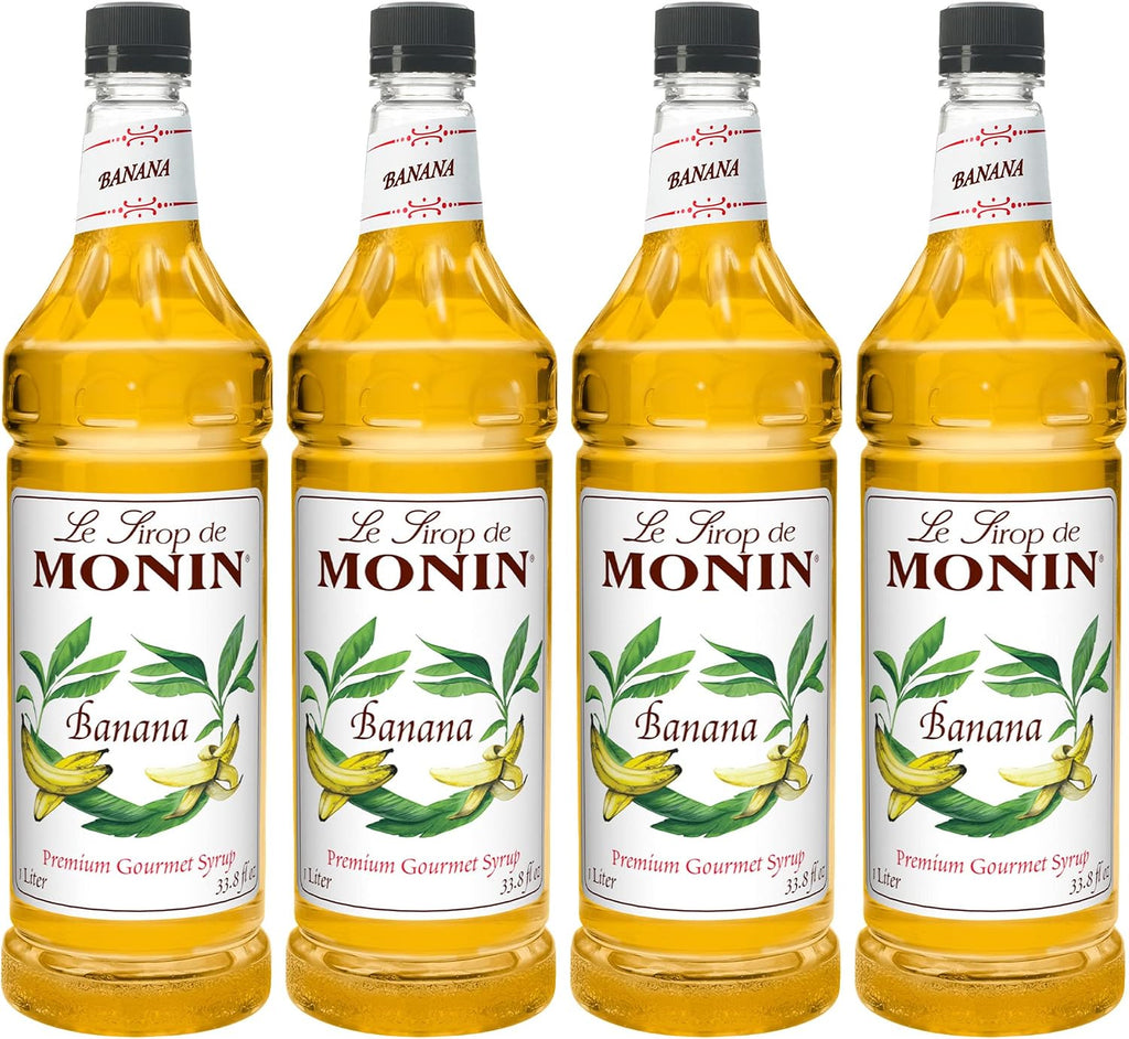 Monin Banana, 48-Ounce Packages (Pack of 4)