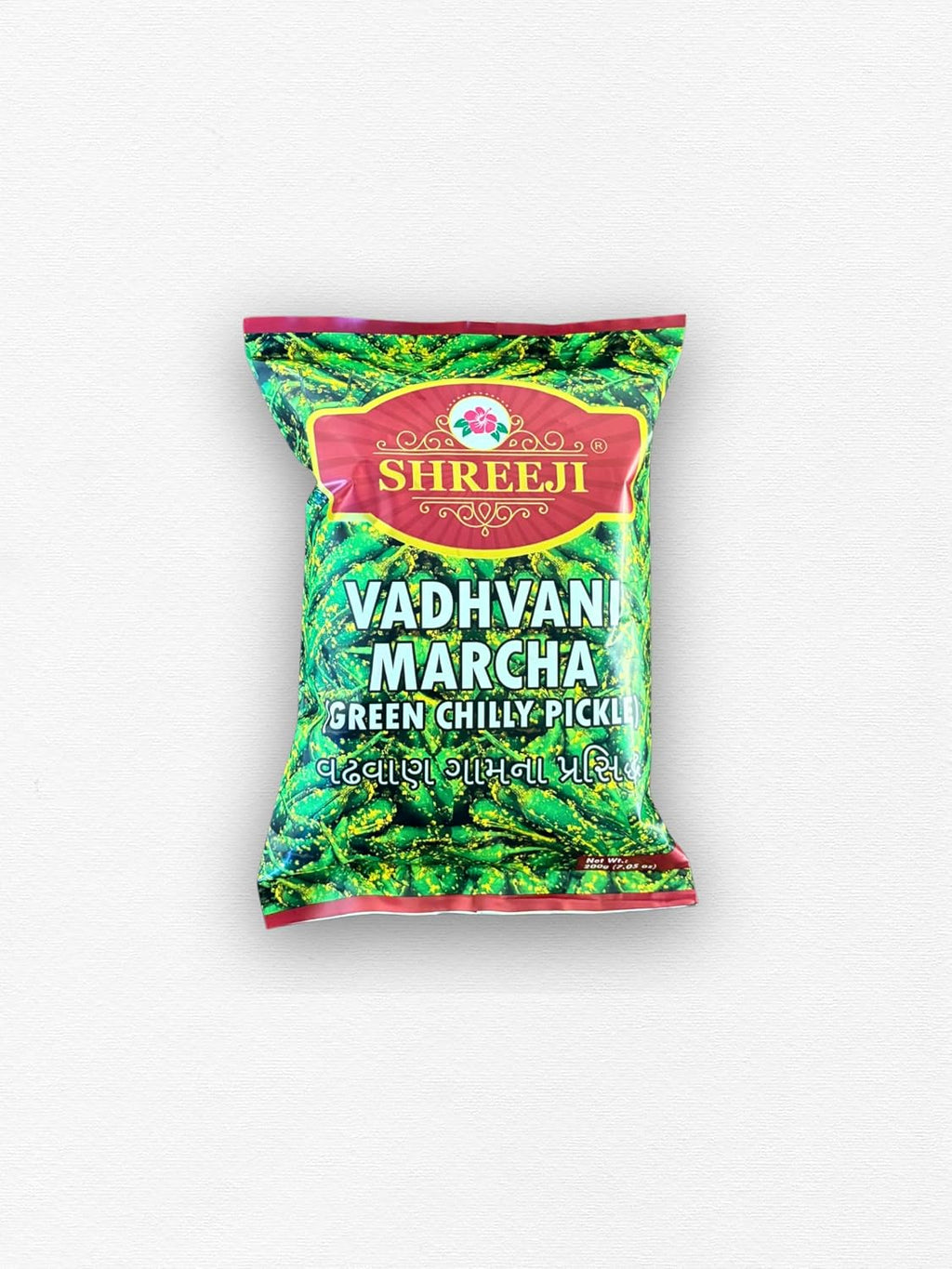 Vadhvani Marcha (Green Chilly Pickle) 200g (7.05 Oz)
