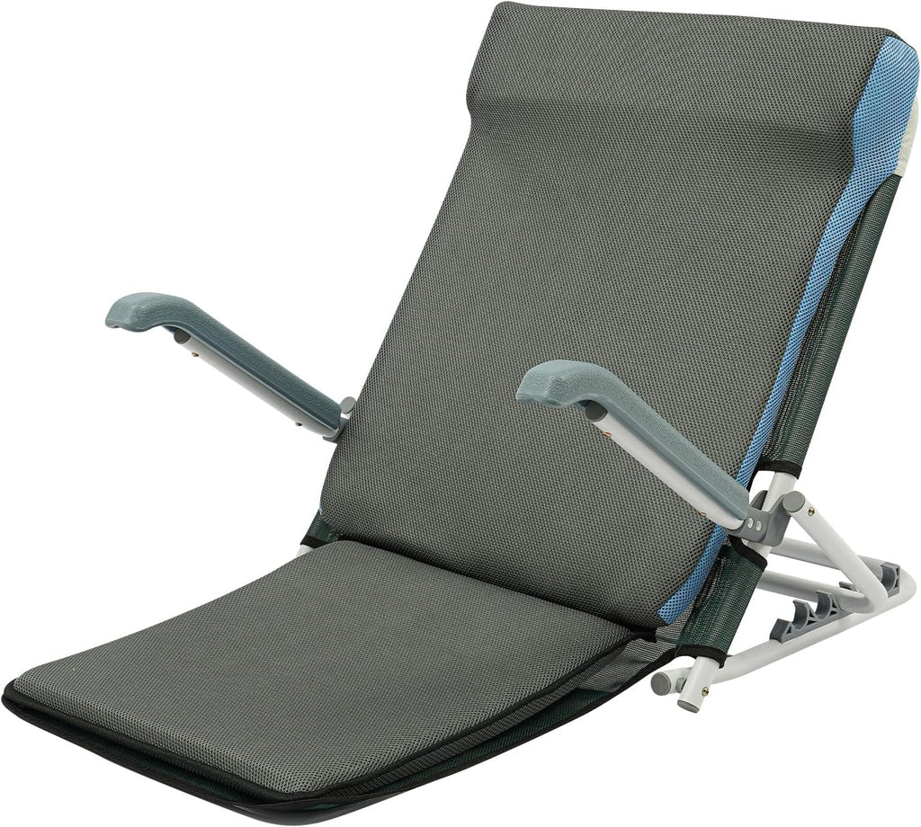 Adjustable Lifting Bed Backrest w/Armrest, Folding Rest Sitting up, Adjusted in 5 Positions (20°~75°), Multifunction Portable Backrest Support for Elderly