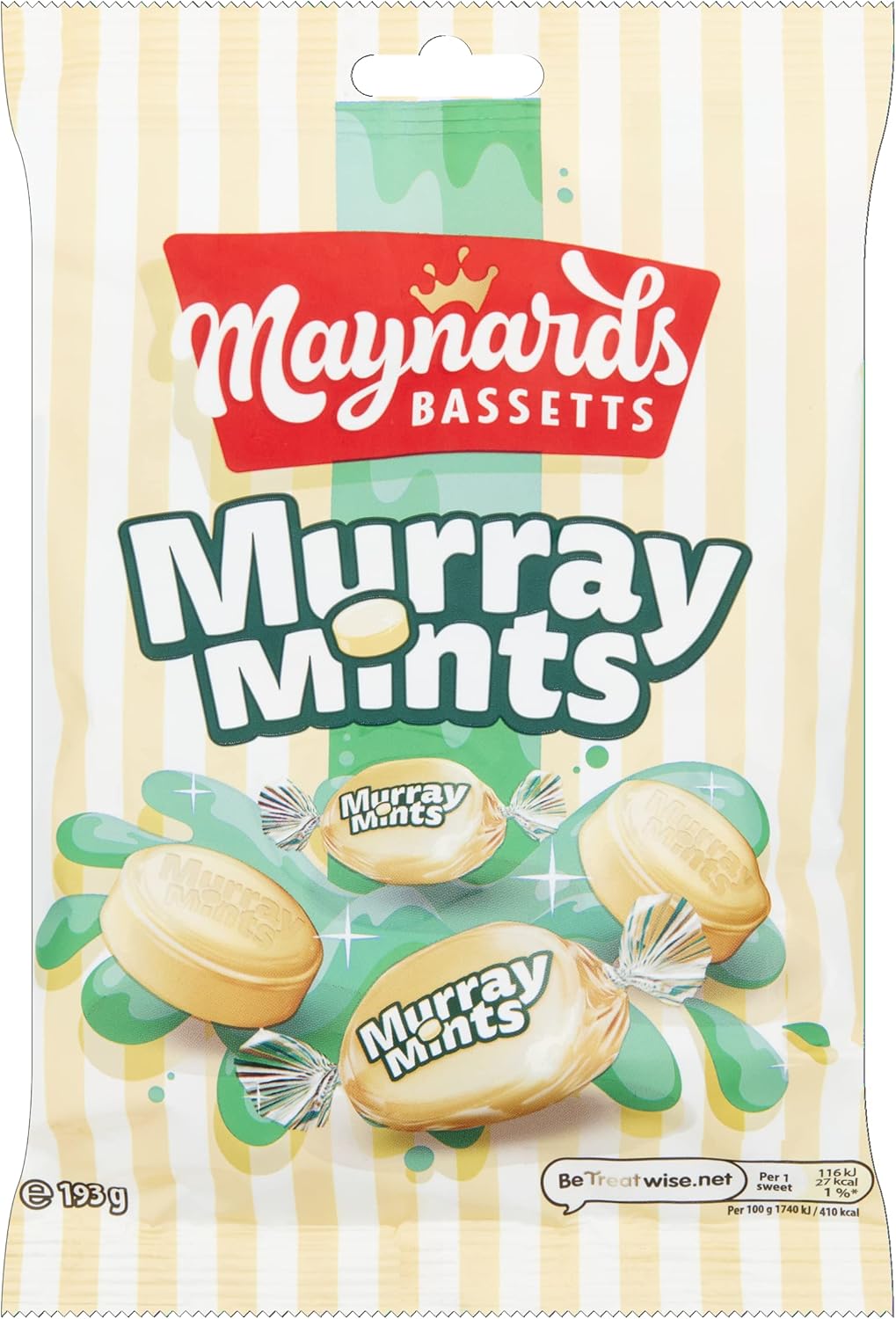 Maynards Bassetts Murray Mints Bag 193g (Pack of 12)