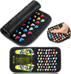 TrelaCo Foot Massage Mat Reflexology Walk Stone Road Foot Massage Acupoint Mat for Acupressure Relaxes for Long Sitting Elderly Students and Office Workers (27.56 x 13.78 Inches)
